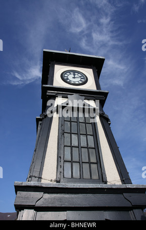 Murray Square Clock Tillicoultry Clackmannanshire Scotland February 2010 Stock Photo