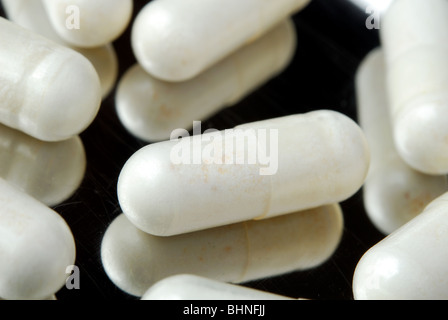 Probiotic capsules for intestinal bacterial support. UK, 2010. Stock Photo