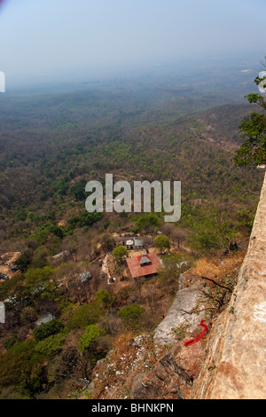 View from mount Popa in Myanmar Stock Photo