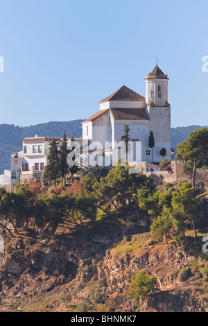 White mountain village of Alozaina, Malaga Province, Spain Stock Photo