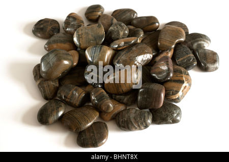 Pile of smooth  pebbles Stock Photo