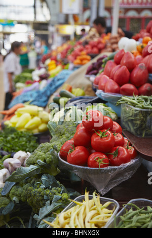 Ukraine, Europe, Kiev, Vegetables For Sale In Bessarabsky Market Stock Photo