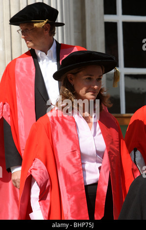 BILL  AND MELINDA GATES OF MICROSOFT AT CAMBRIDGE UNIVERSITY Stock Photo