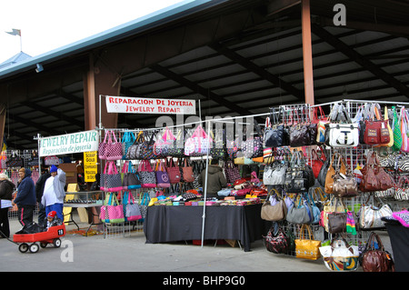 Fake designer handbags on sale Traders Village - biggest flea market in Texas, Grand Prairie, TX, USA Stock Photo