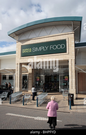 Marks & Spencer Simply Food store Stock Photo