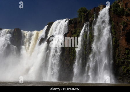 tres mosqueteros fall in iguazu falls iguazu national park, republic of argentina, south america