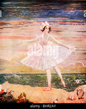 Anna Pavlova, by William Orpen, painting of the Russian ballerina who lived in London and died in 1931 Stock Photo