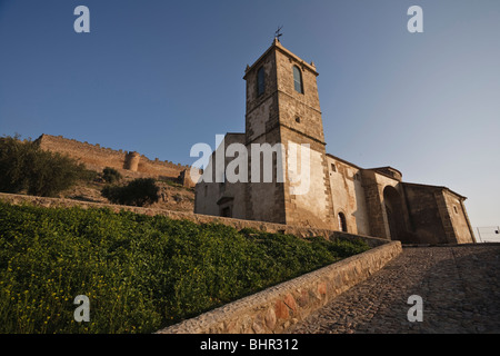 Santiago Apostol Church in Medellin, Badajoz, Spain Stock Photo