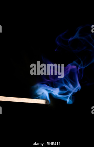 A smoking match Stock Photo
