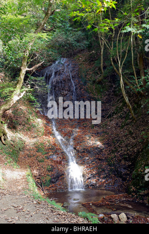 Kyoto, Japan - Otonashi Waterfall (Otonashi-no-taki) in Ohara, Kyoto