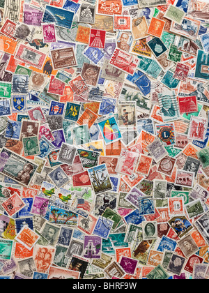 international postage stamps of the world, still life collection