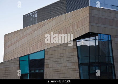 The Quad building in Derby's Market Place is a striking modern design Stock Photo