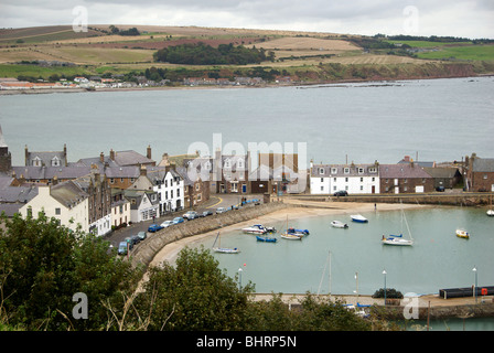 Stonehaven Aberdeenshire Scotland UK Harbour Harbor Hill Sea Stock Photo