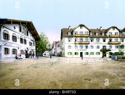 Hotel Wittelsbacherhof Oberammergau Stock Photo