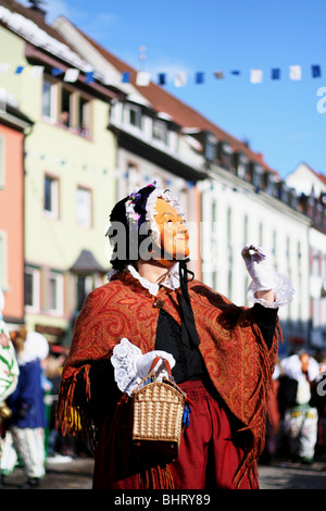 Swabian-Alemannic carnival 'Fasnet' in Villingen, Stock Photo
