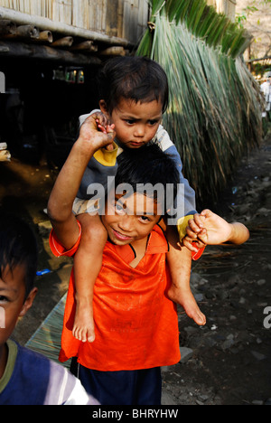 burmese karen children ,mae la  refugee camp(thai burmese border) , north of mae sot , tak province , north thailand Stock Photo