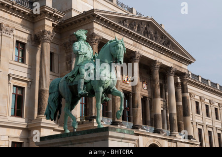 Braunschweig, memorial of Duke Carl Wilhelm Ferdinand in front of residence, Lower Saxony, Germany Stock Photo