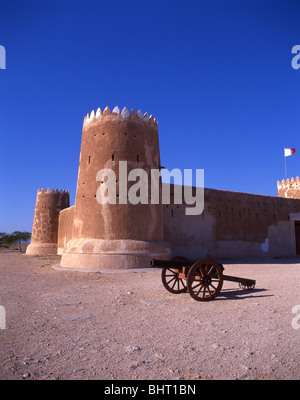 Al Zubarah Fort, Al Zubarah, Al Ghuwayriyah Municipality, State of Qatar Stock Photo