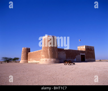 Al Zubarah Fort, Al Zubarah, Al Ghuwayriyah Municipality, State of Qatar Stock Photo