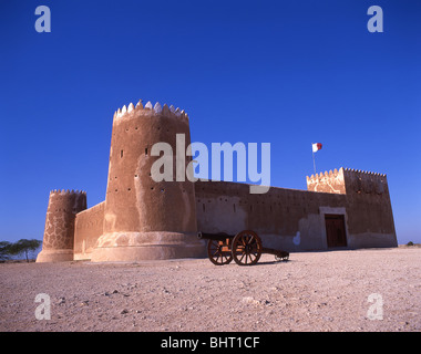 Al Zubarah Fort, Al Zubarah, Al Ghuwayriyah Municipality, State of Qatar Stock Photo