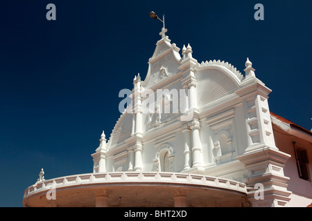 India, Kerala, Kothamangalam, Mar Thoma Church front detail Stock Photo