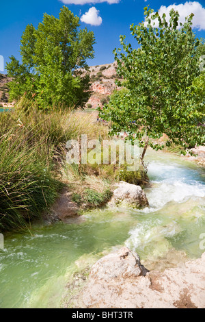 Stream in Lagunas de Ruidera Natural Park, Ossa de Montiel, Spain Stock Photo