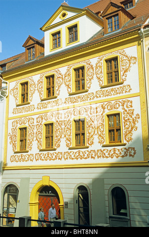 baroque house, Goerlitz, Saxony, Germany Stock Photo
