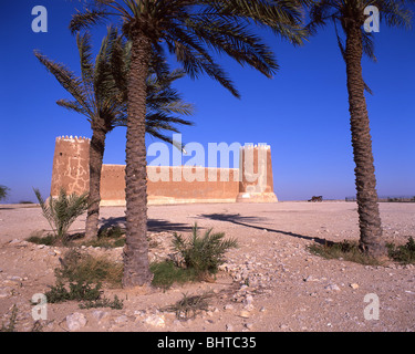 Al Zubarah Fort, Al Zubarah, Al Ghuwayriyah Municipality, State of Qatar Stock Photo