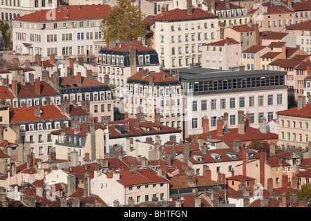 Overview, Central Lyon, France Stock Photo