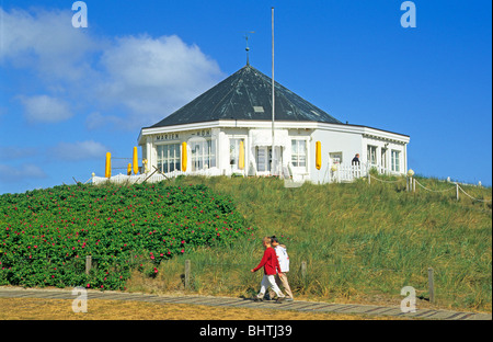 café on Norderney Island, East Friesland, Lower Saxony, Germany Stock Photo