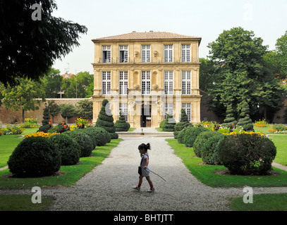 The Musee de Pavillon de Vendome, Aix en Provence, Provence Alpes Cote d'Azur, France. 18 Century French town house Stock Photo