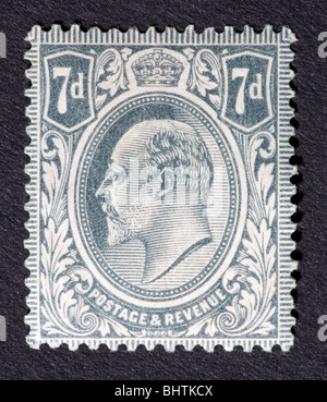 Postage stamp of Great Britain depicting King Edward VII. Stock Photo