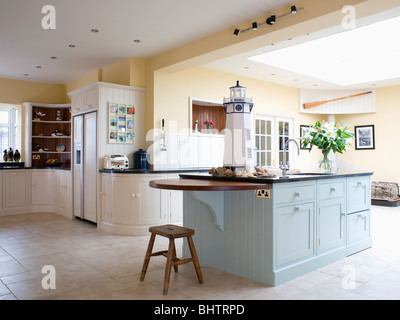 Pastel blue fitted units in hi-res stock photography and images - Alamy