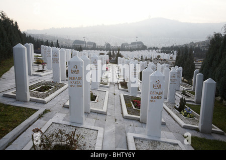 Cemetery in Sarajevo, Bosnia and Herzegovina Stock Photo