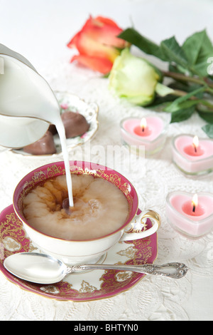 Formal Tea Service Stock Photo