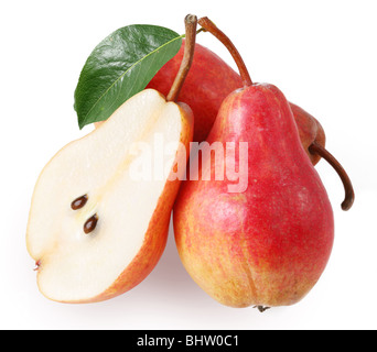 Pears on a white background Stock Photo