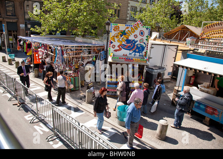 Flee Market in the City of Luxembourg; Luxembourg;Europe Stock Photo