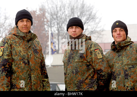 Soldiers on assignment abroad, Sarajevo, Bosnia and Herzegovina Stock Photo