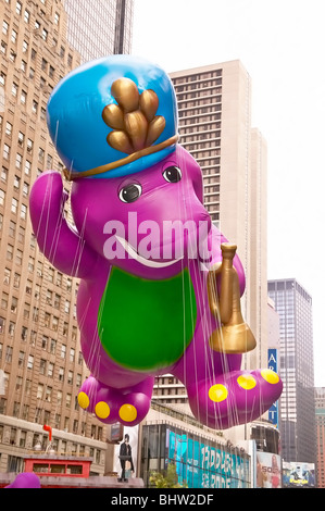 Barney at the Macy's Thanksgiving day parade Stock Photo