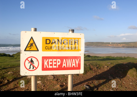 Warning Sign - John Gollop Stock Photo