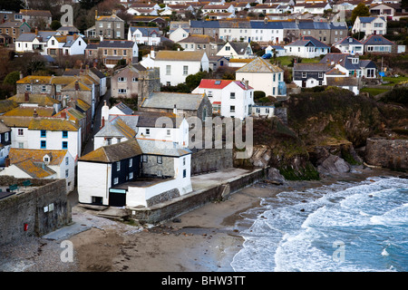 Gorran Haven village and beach; Cornwall Stock Photo