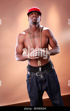 Young Rapper Back View Rapper attitude rap singer hip Hop Dancer performing. Young man with ...