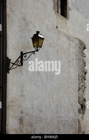 Streetlight in Beaune, France Stock Photo