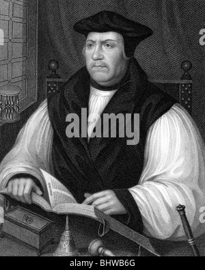 MATTHEW PARKER - English prelate and Archbishop of Canterbury (1504-1575) Stock Photo