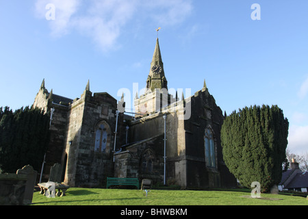 Largo and  Newburn Parish Church Upper Largo Fife Scotland   December 2009 Stock Photo