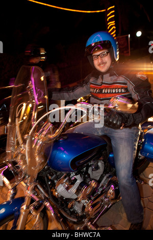 Harley Davidson bikers Riyadh Saudi Arabia Arabian Stock Photo