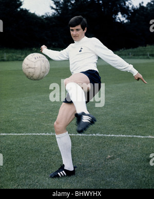 Tottenham Hotspur footballer Cyril Knowles during training July 1968 Stock Photo