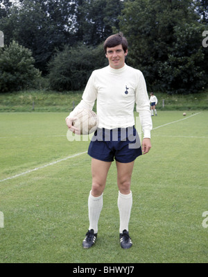 Tottenham Hotspur footballer Cyril Knowles during training July 1968 Stock Photo