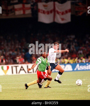 World cup 1990 England 3 Cameroon 2 Roger Milla of Cameroon during ...