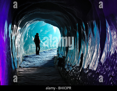 Grotte de Glace, French Alps, Chamonix. Stock Photo